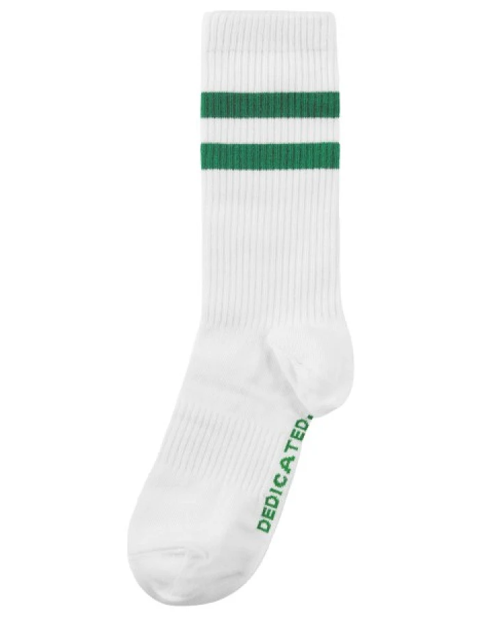 DEDICATED - Sport Socks Ullevi Stripes - Multifunktionssocken Gr 36-40 weiß