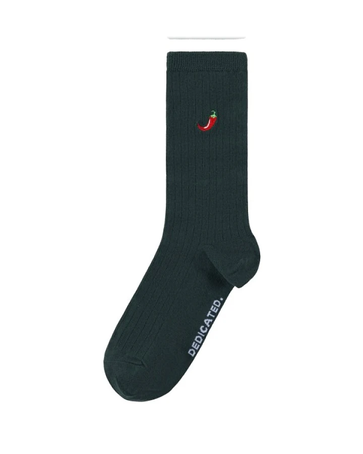 DEDICATED - Rib Socks Knivsta Chili - Multifunktionssocken Gr 36-40 blau