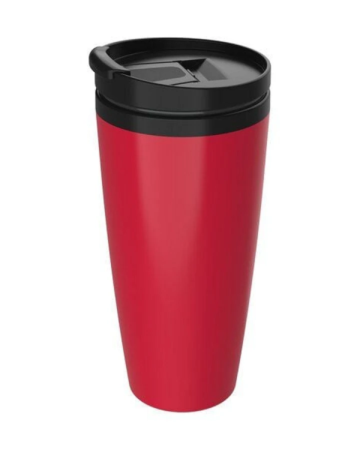 elasto Kaffeebecher to go - Thermobecher auslaufsicher mit Klappdeckel