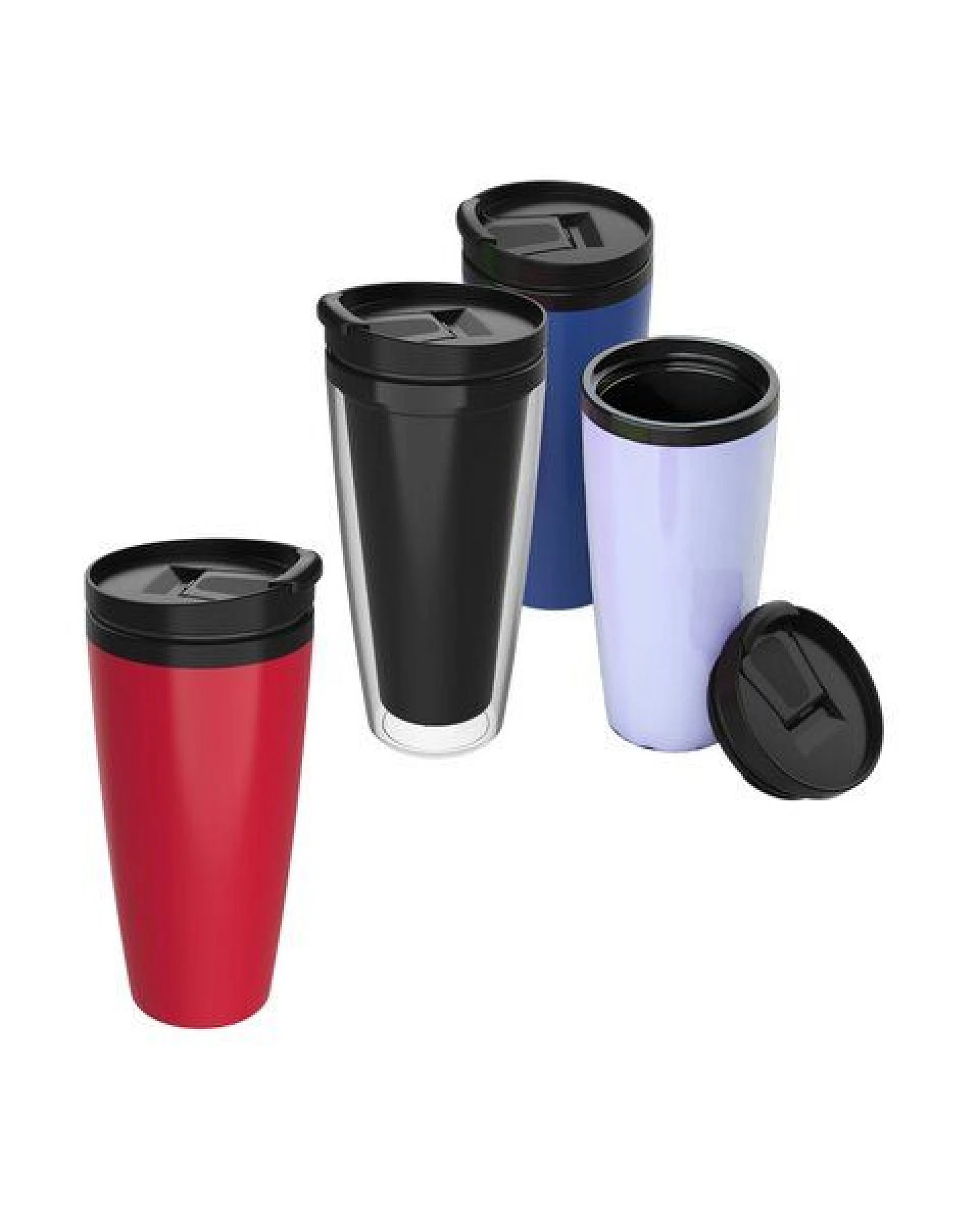 elasto Kaffeebecher to go - Thermobecher auslaufsicher mit Klappdeckel – Ansicht 3