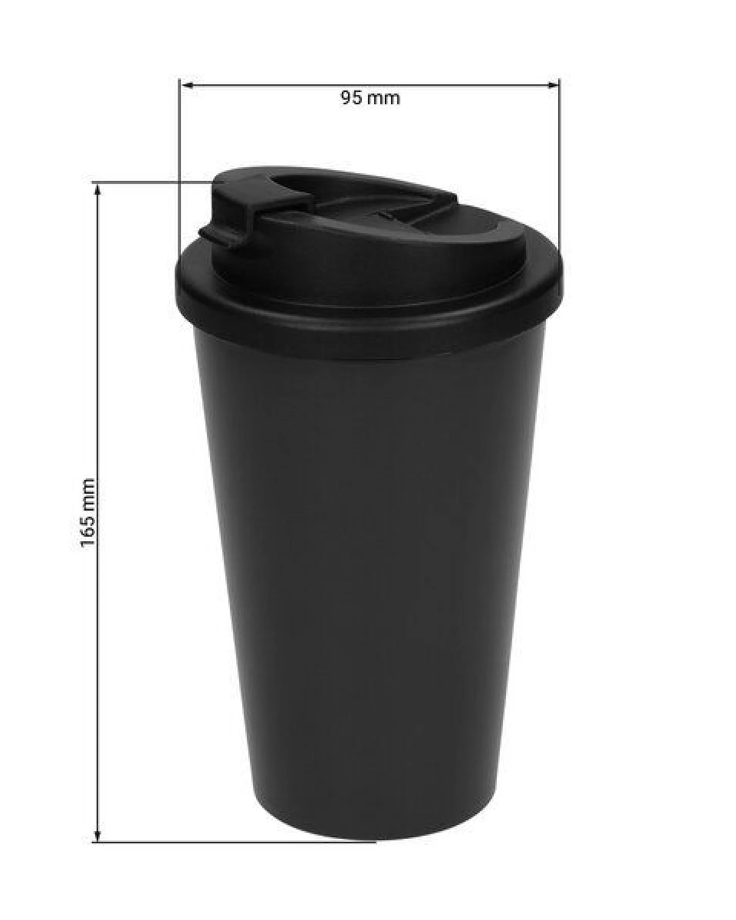 elasto Kaffeebecher Kunststoff – Thermobecher mit innovativem 2K-Verschluss – Ansicht 3