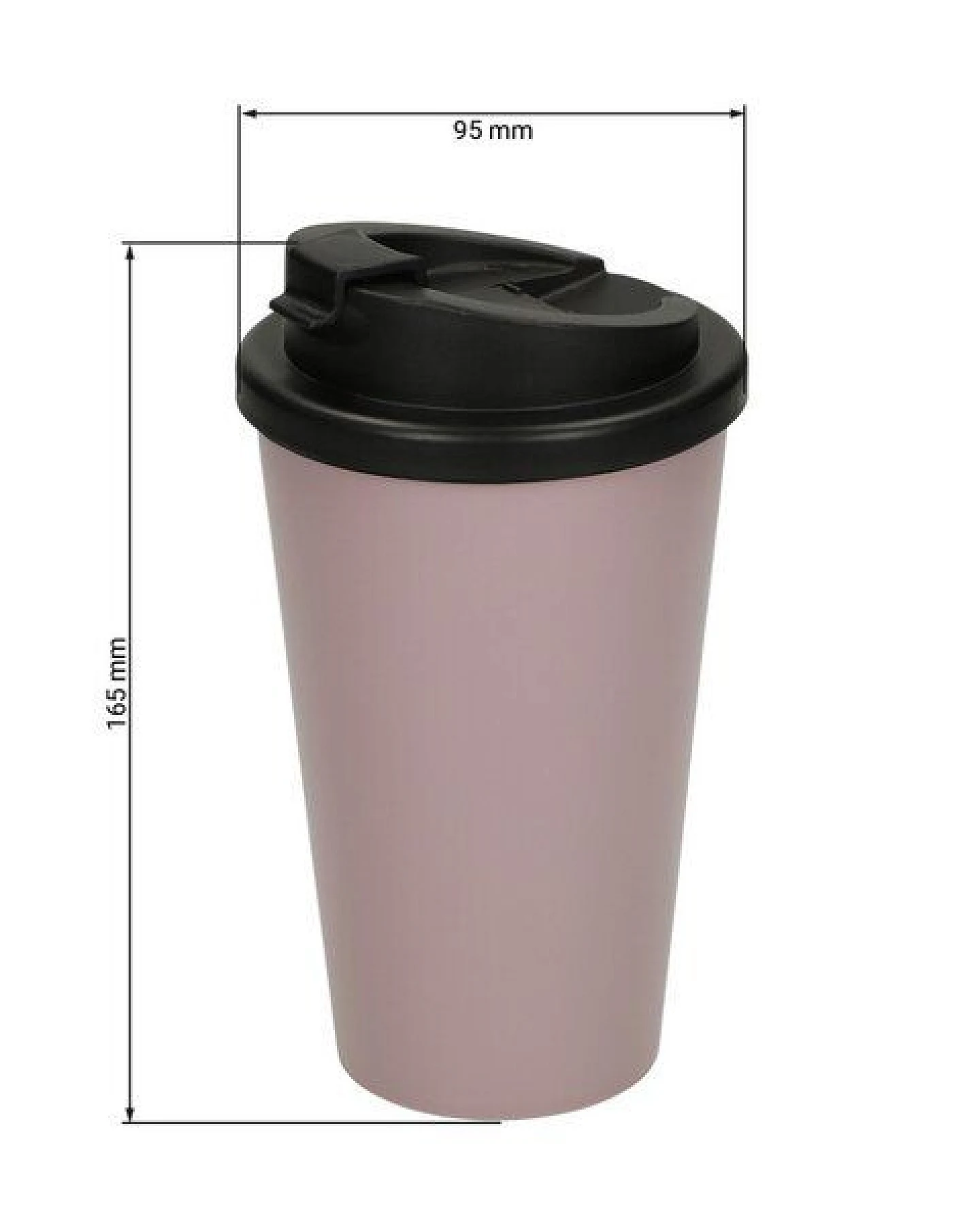 elasto Kaffeebecher Kunststoff – Thermobecher mit innovativem 2K-Verschluss – Ansicht 3