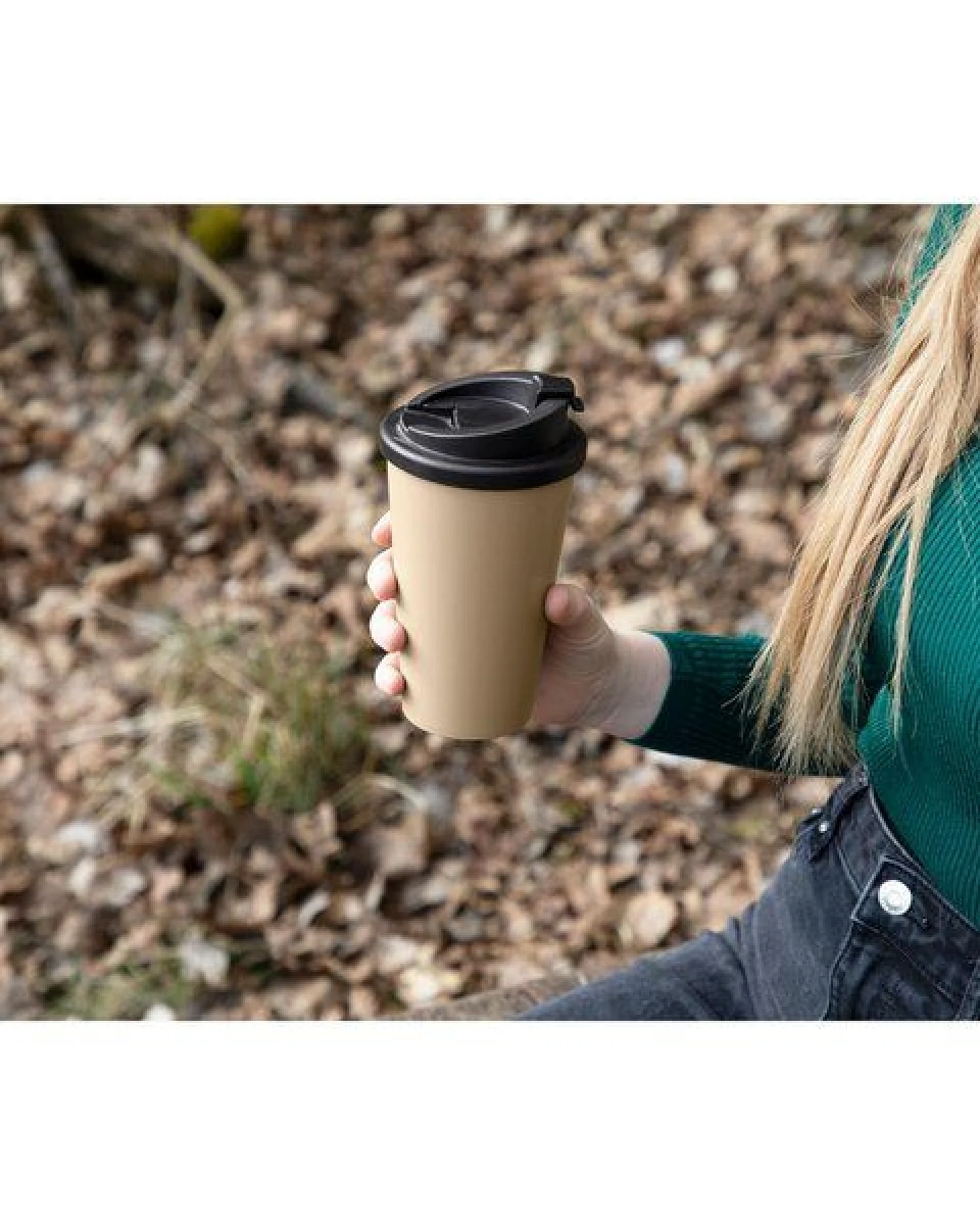 elasto Kaffeebecher Kunststoff – Thermobecher mit innovativem 2K-Verschluss – Ansicht 2