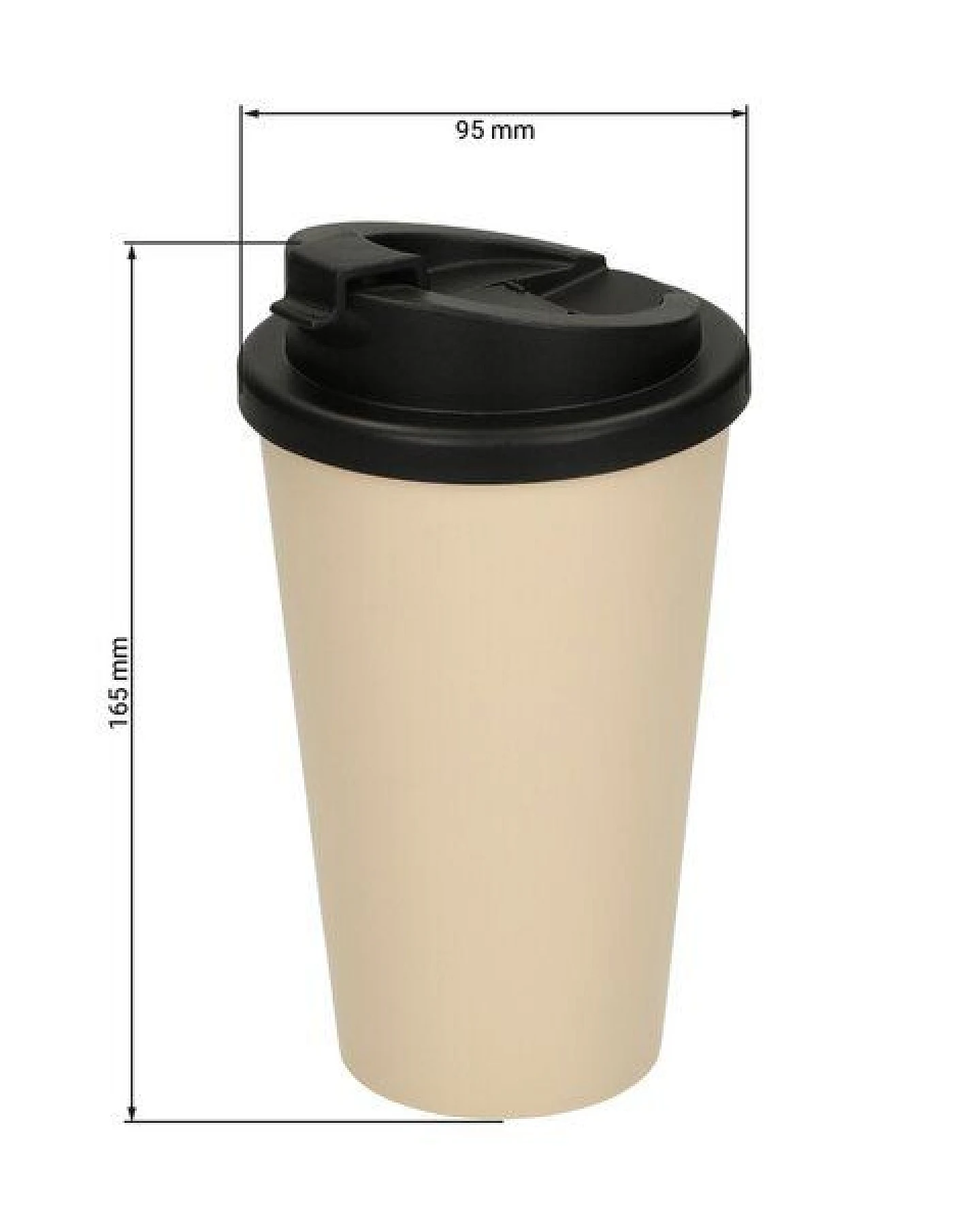 elasto Kaffeebecher Kunststoff – Thermobecher mit innovativem 2K-Verschluss – Ansicht 3