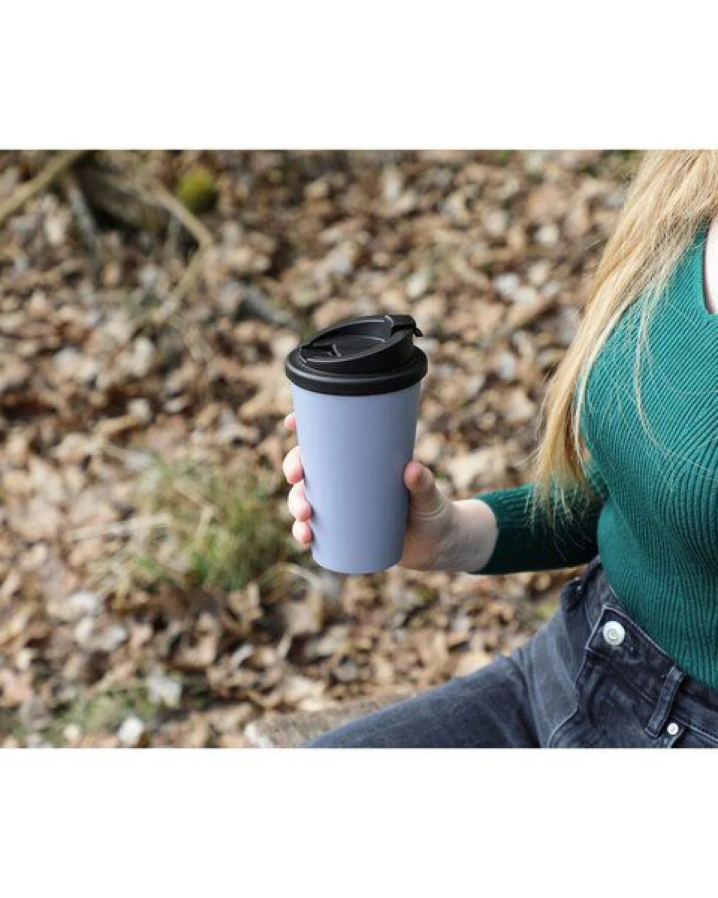 elasto Kaffeebecher Kunststoff – Thermobecher mit innovativem 2K-Verschluss – Ansicht 2
