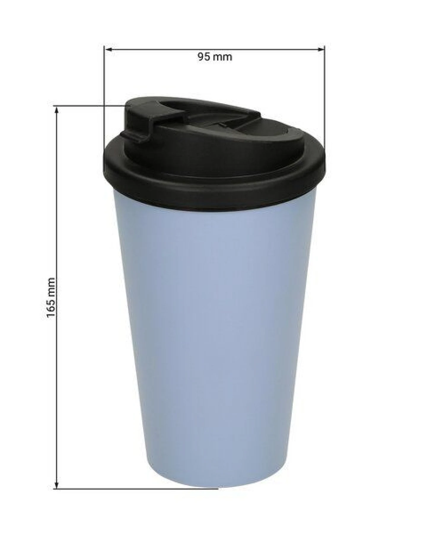 elasto Kaffeebecher Kunststoff – Thermobecher mit innovativem 2K-Verschluss – Ansicht 3