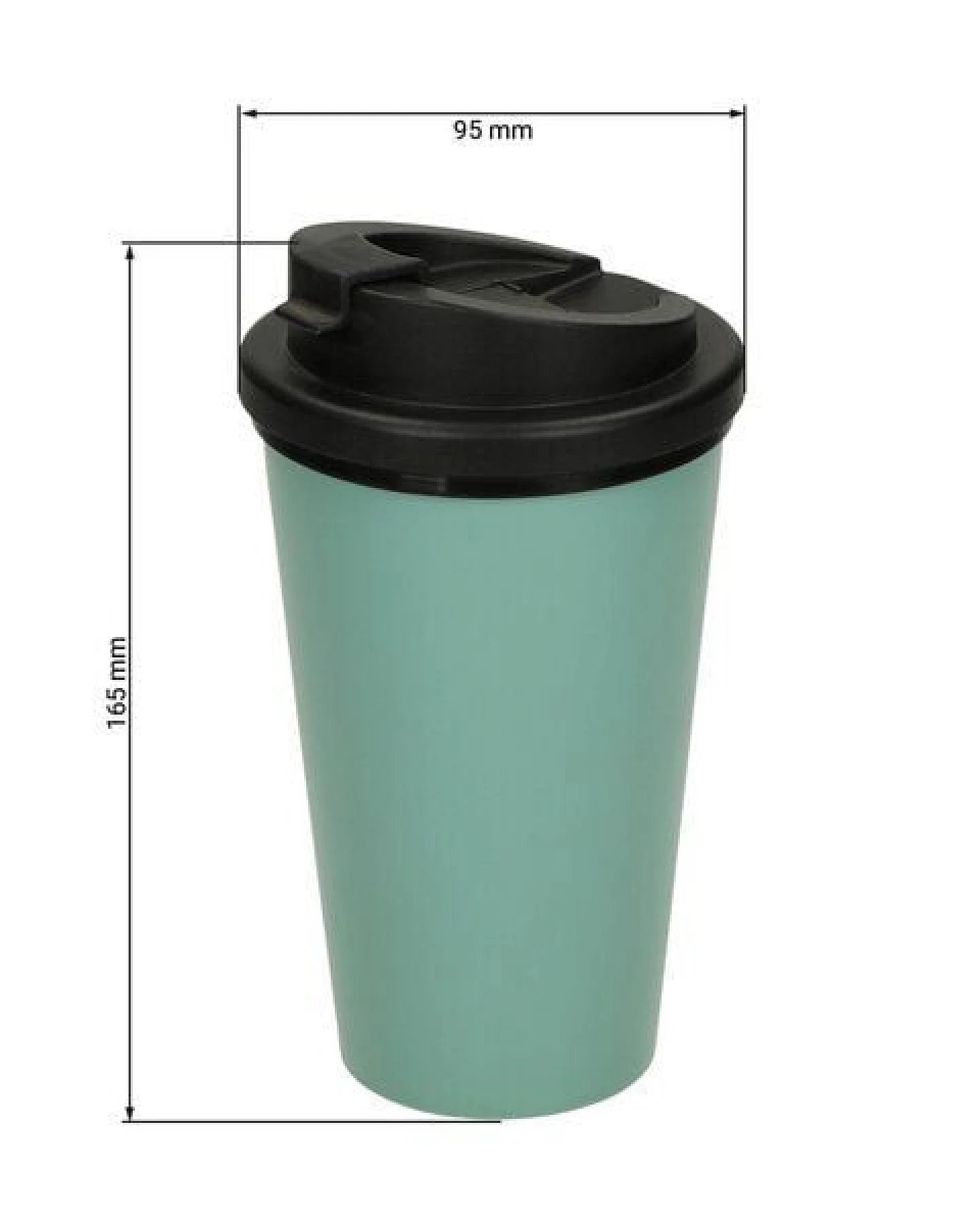 elasto Kaffeebecher Kunststoff – Thermobecher mit innovativem 2K-Verschluss – Ansicht 3