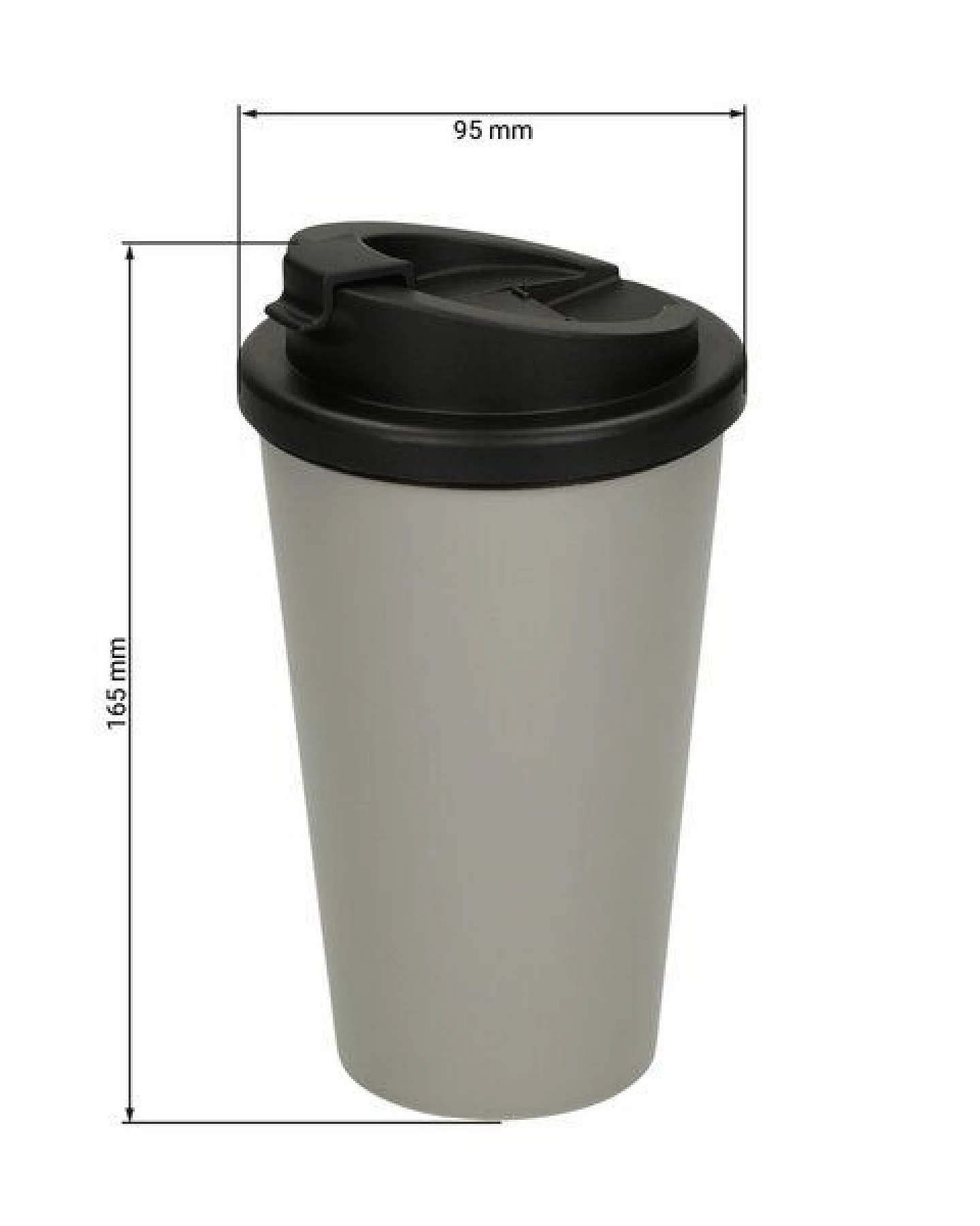elasto Kaffeebecher Kunststoff – Thermobecher mit innovativem 2K-Verschluss – Ansicht 3