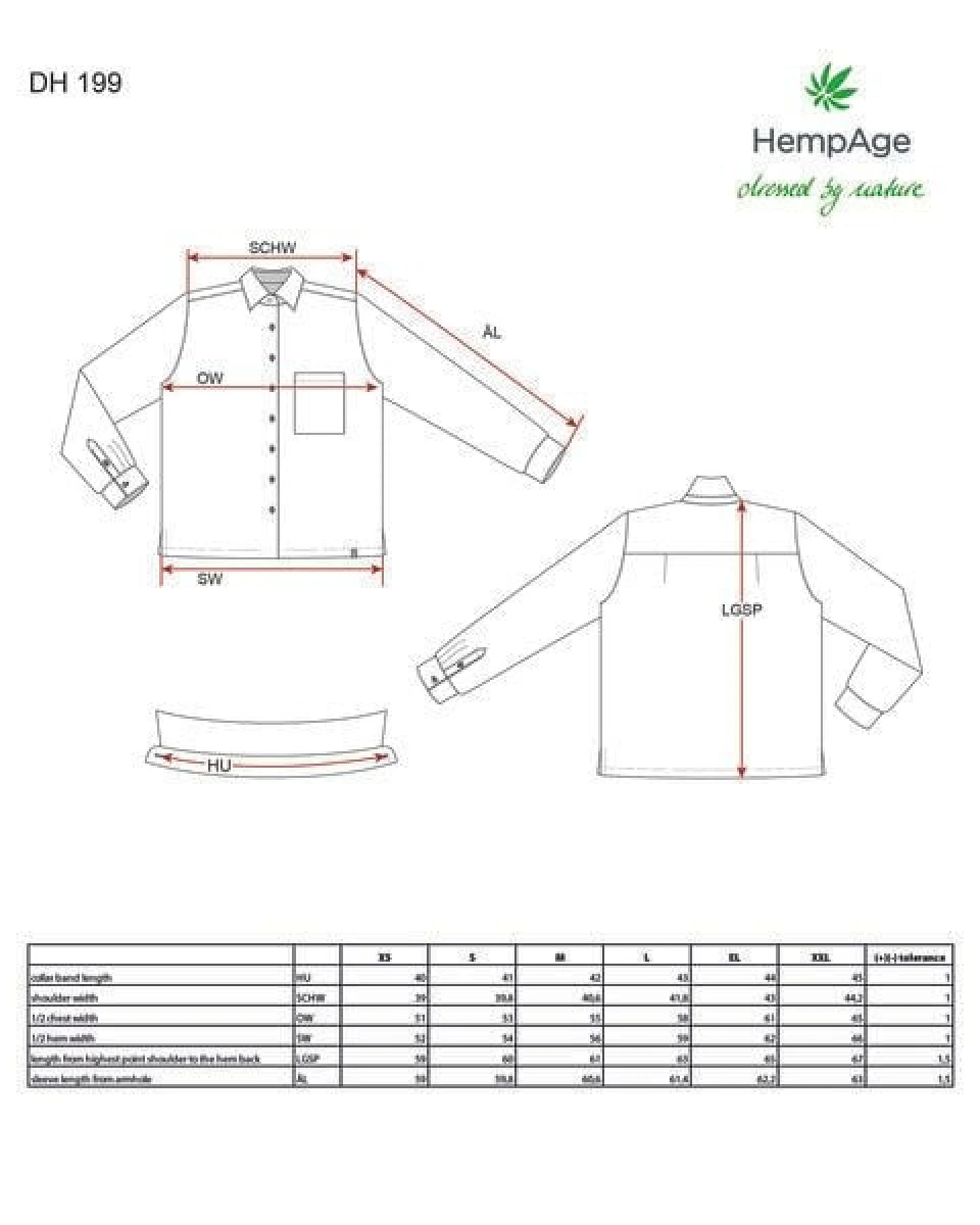 HempAge Karierte Bluse Hanf/Biobaumwolle – Ansicht 3
