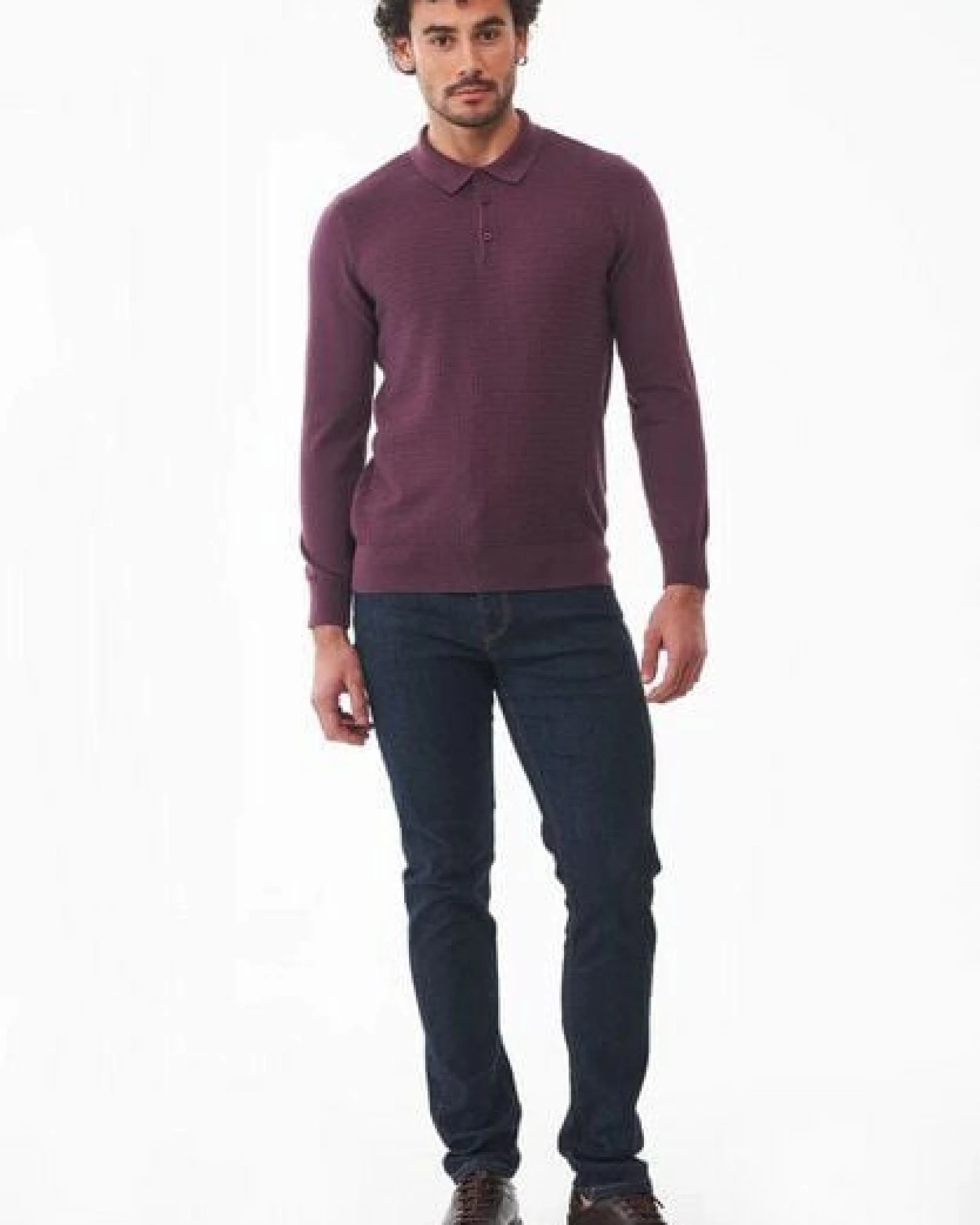ORGANICATION Polokragenpullover aus Bio-Baumwolle – Ansicht 2
