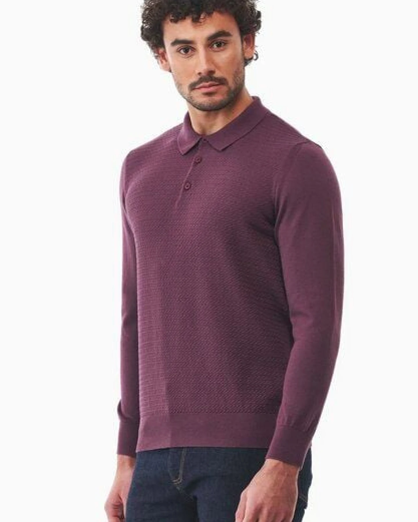 ORGANICATION Polokragenpullover aus Bio-Baumwolle – Ansicht 4