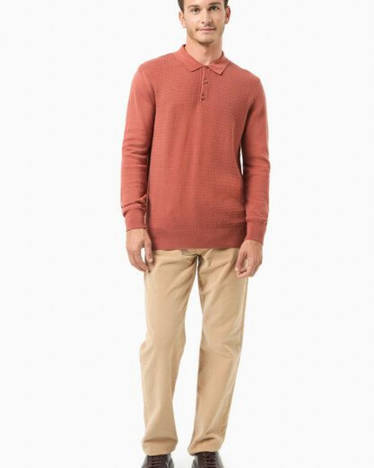 ORGANICATION Polokragenpullover aus Bio-Baumwolle – Ansicht 2