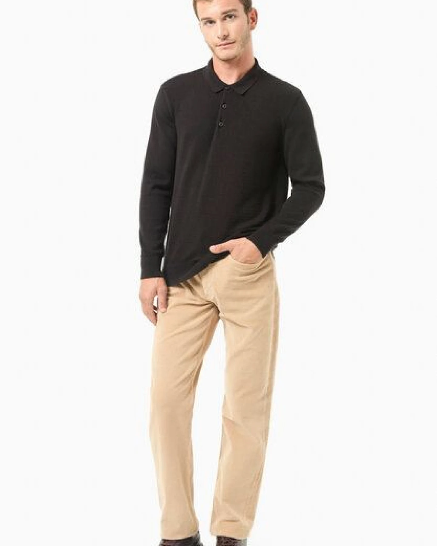 ORGANICATION Polokragenpullover aus Bio-Baumwolle – Ansicht 2