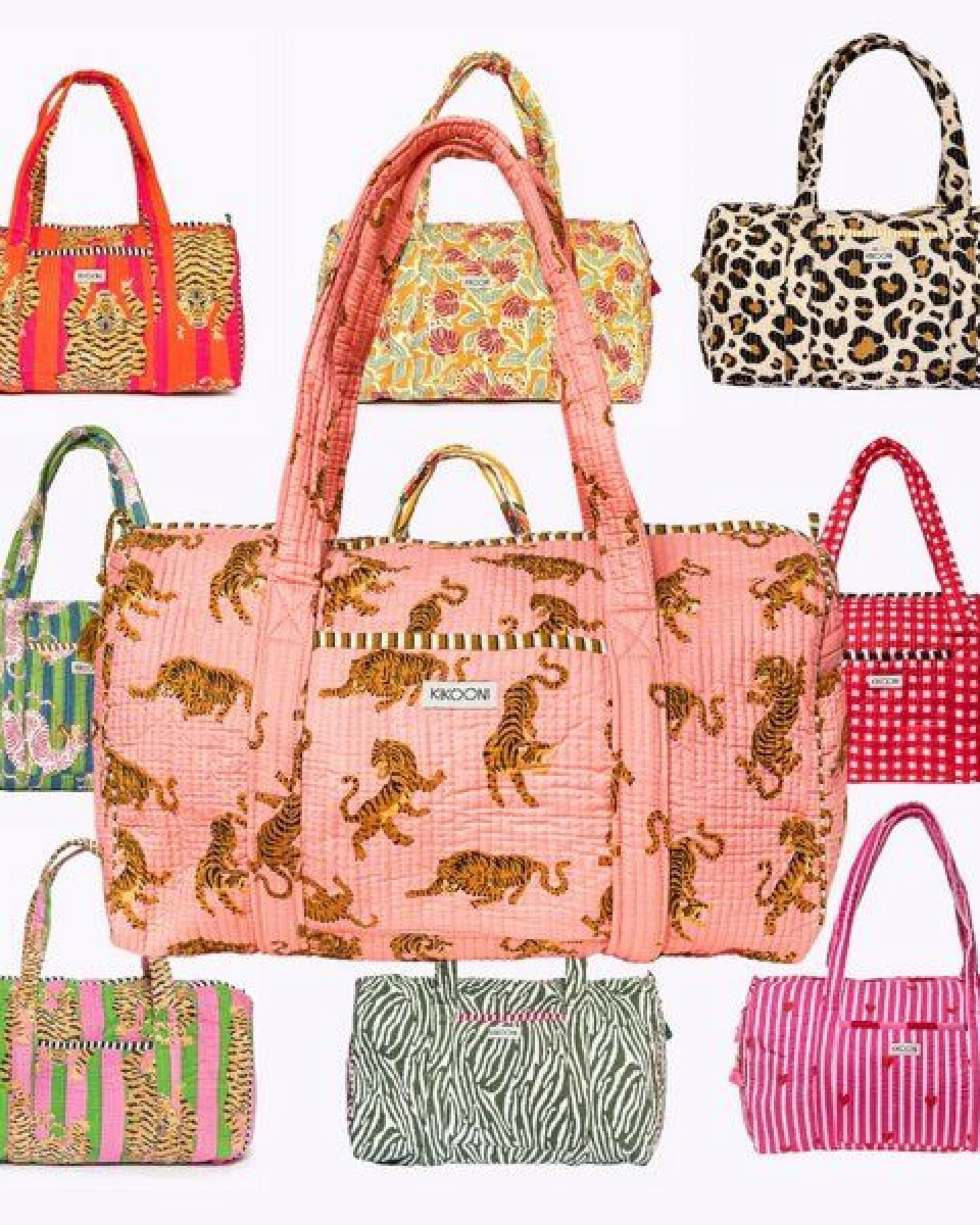 KIKOONI handgefertigte große Baumwolltasche "K. Shopper" – Ansicht 2
