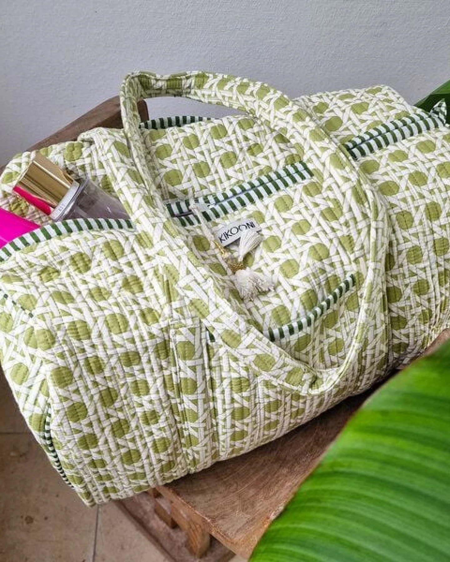 KIKOONI handgefertigte große Baumwolltasche "K. Shopper" – Ansicht 4