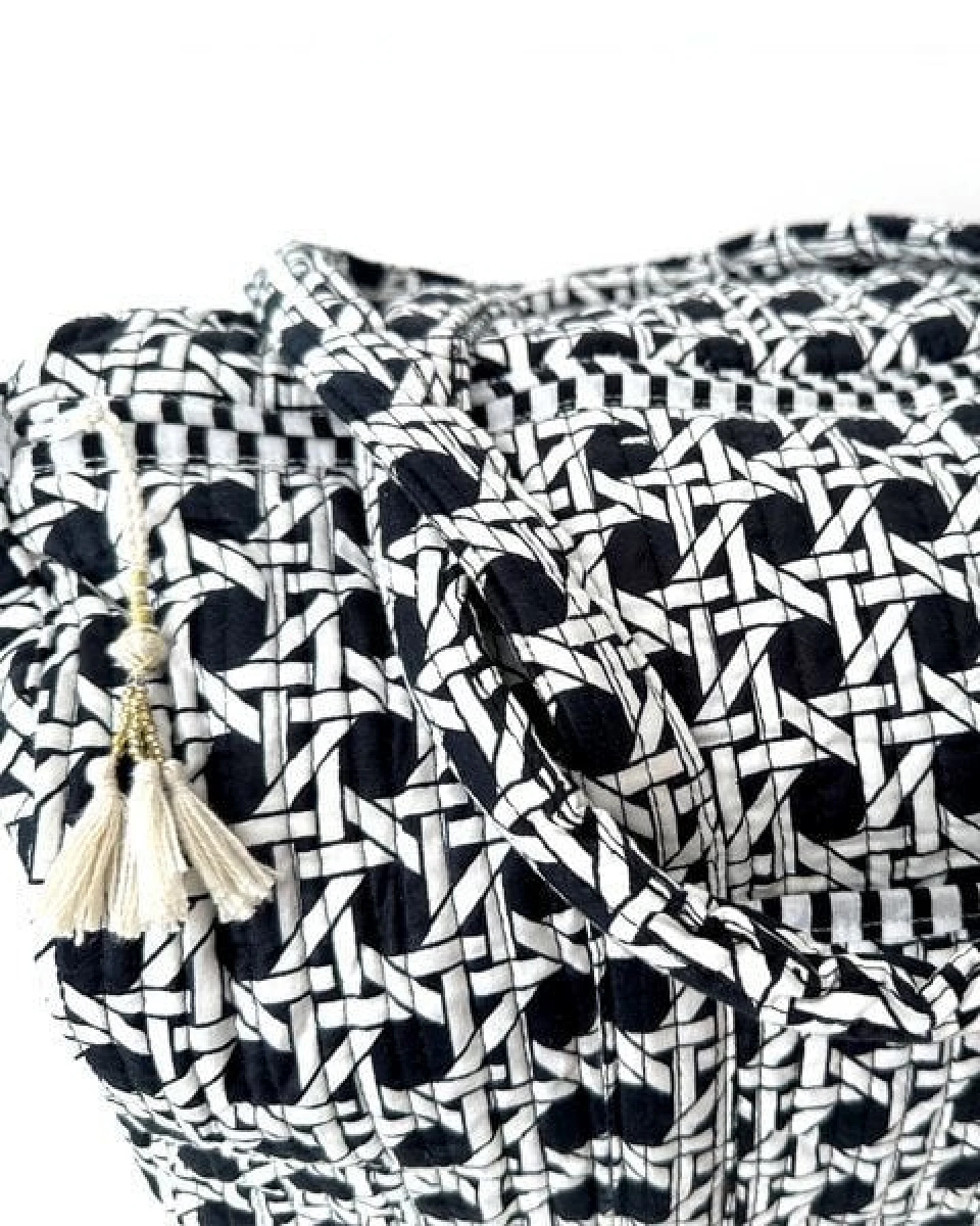 KIKOONI handgefertigte große Baumwolltasche "K. Shopper" – Ansicht 4