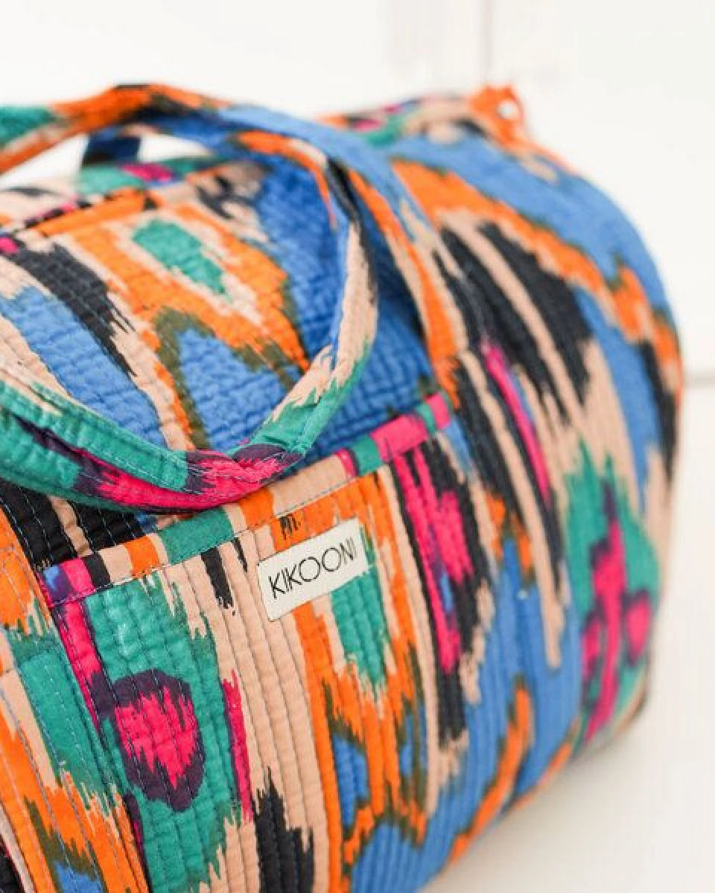 KIKOONI handgefertigte große Baumwolltasche "K. Shopper" – Ansicht 3