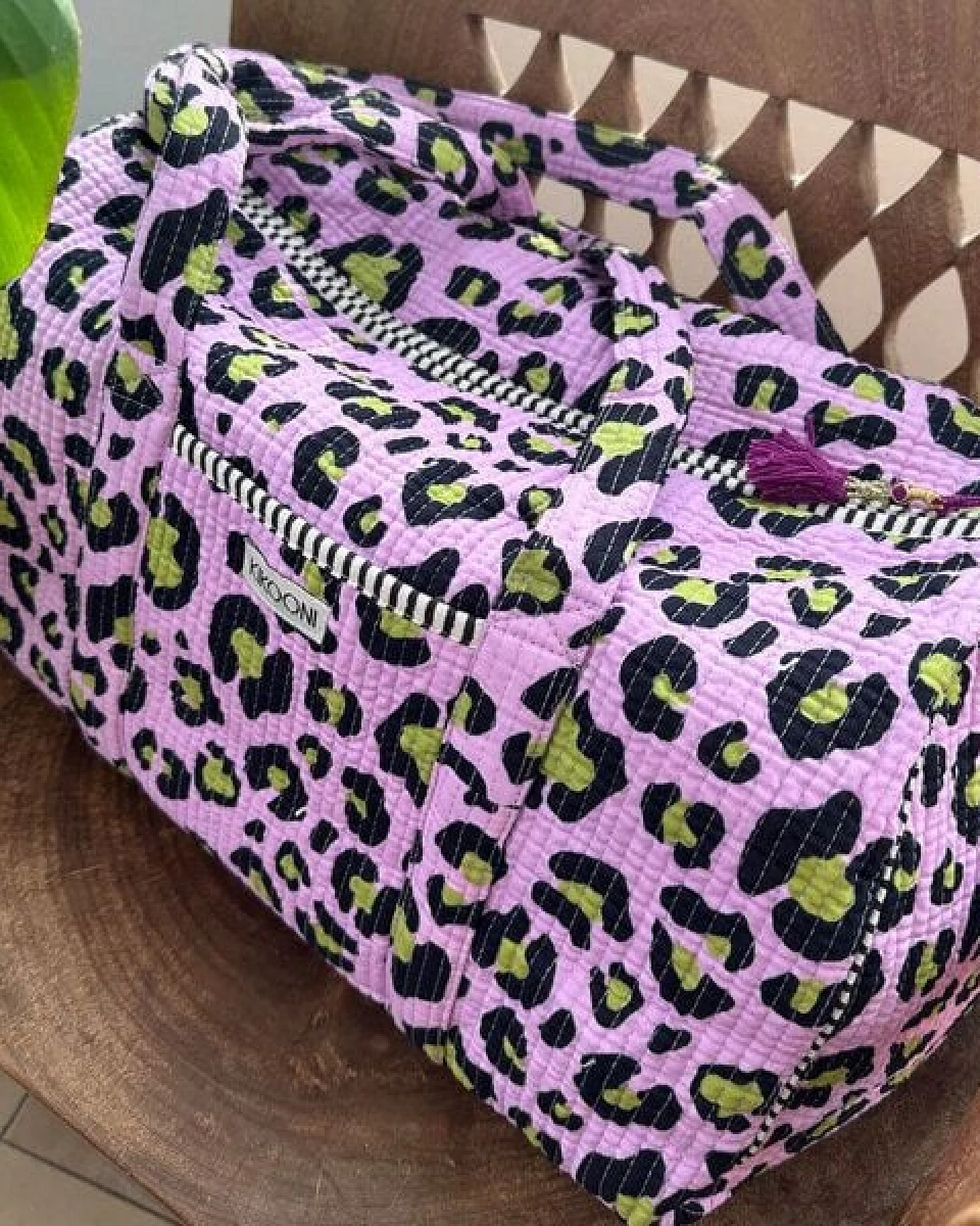 KIKOONI handgefertigte große Baumwolltasche "K. Shopper" – Ansicht 4