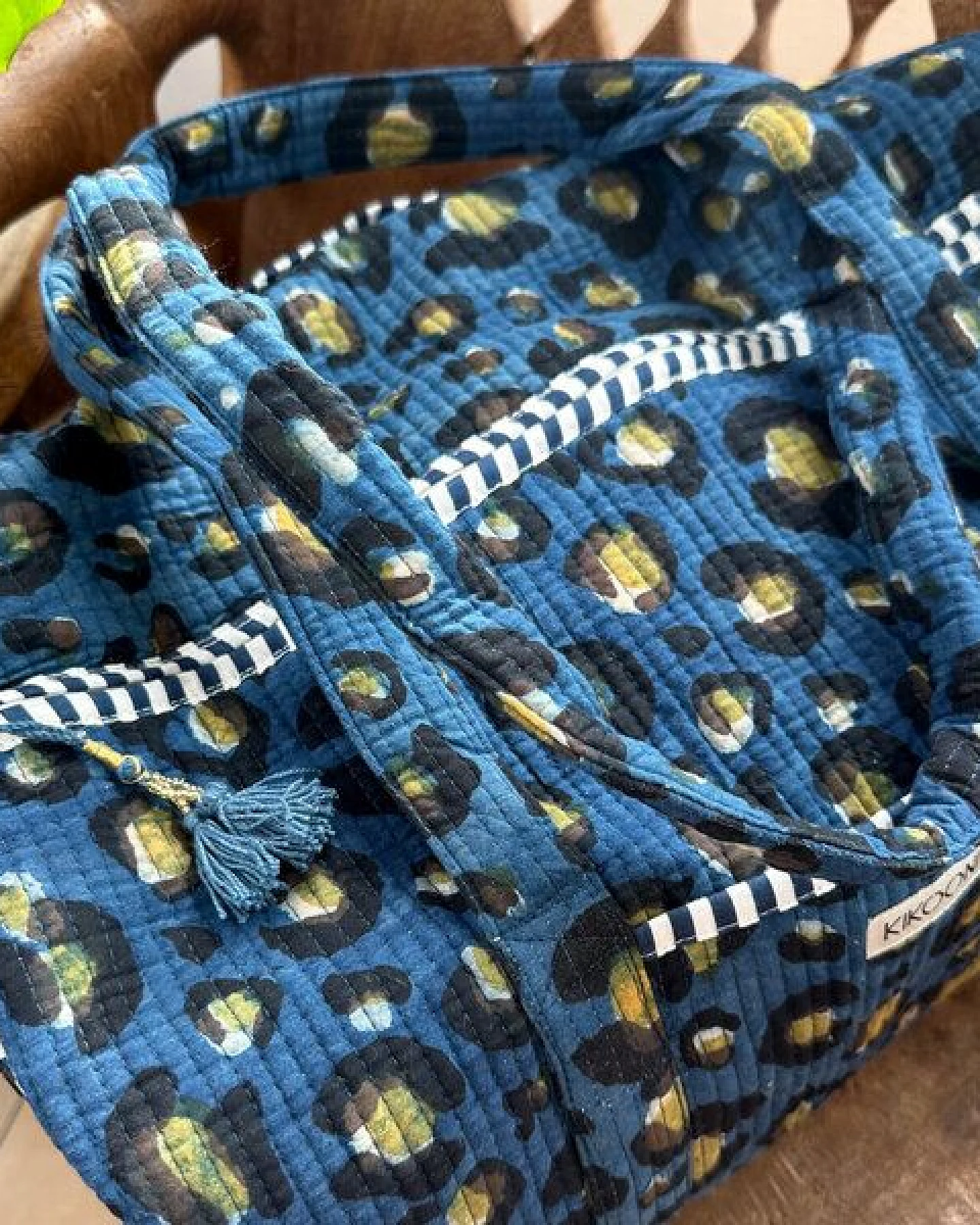 KIKOONI handgefertigte große Baumwolltasche "K. Shopper" – Ansicht 4