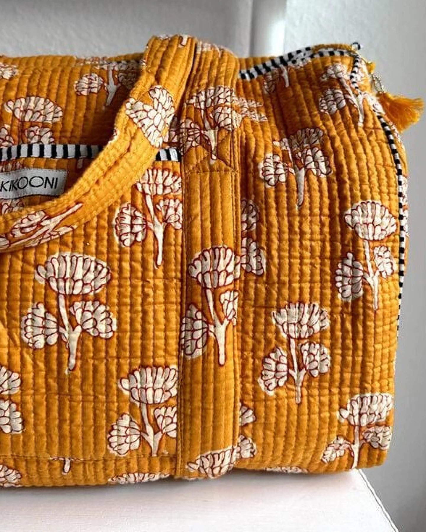 KIKOONI handgefertigte große Baumwolltasche "K. Shopper" – Ansicht 3