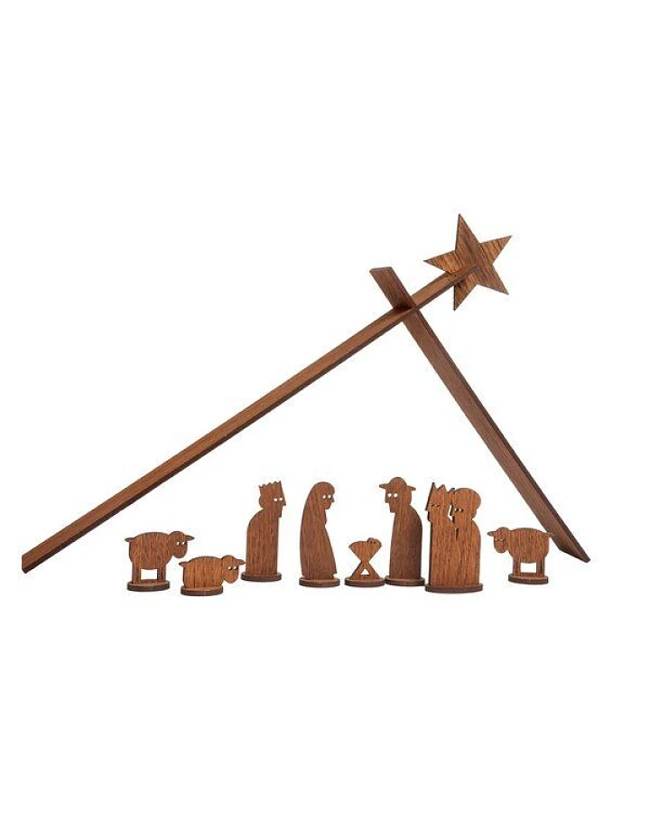 designimdorf SIMPLY CHRISTMAS – nachhaltige Weihnachtskrippe aus Eichenholz