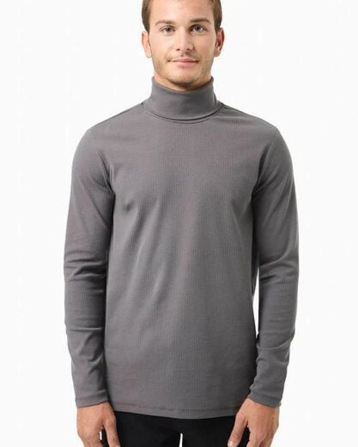 ORGANICATION Rollkragenpullover aus Bio-Baumwolle