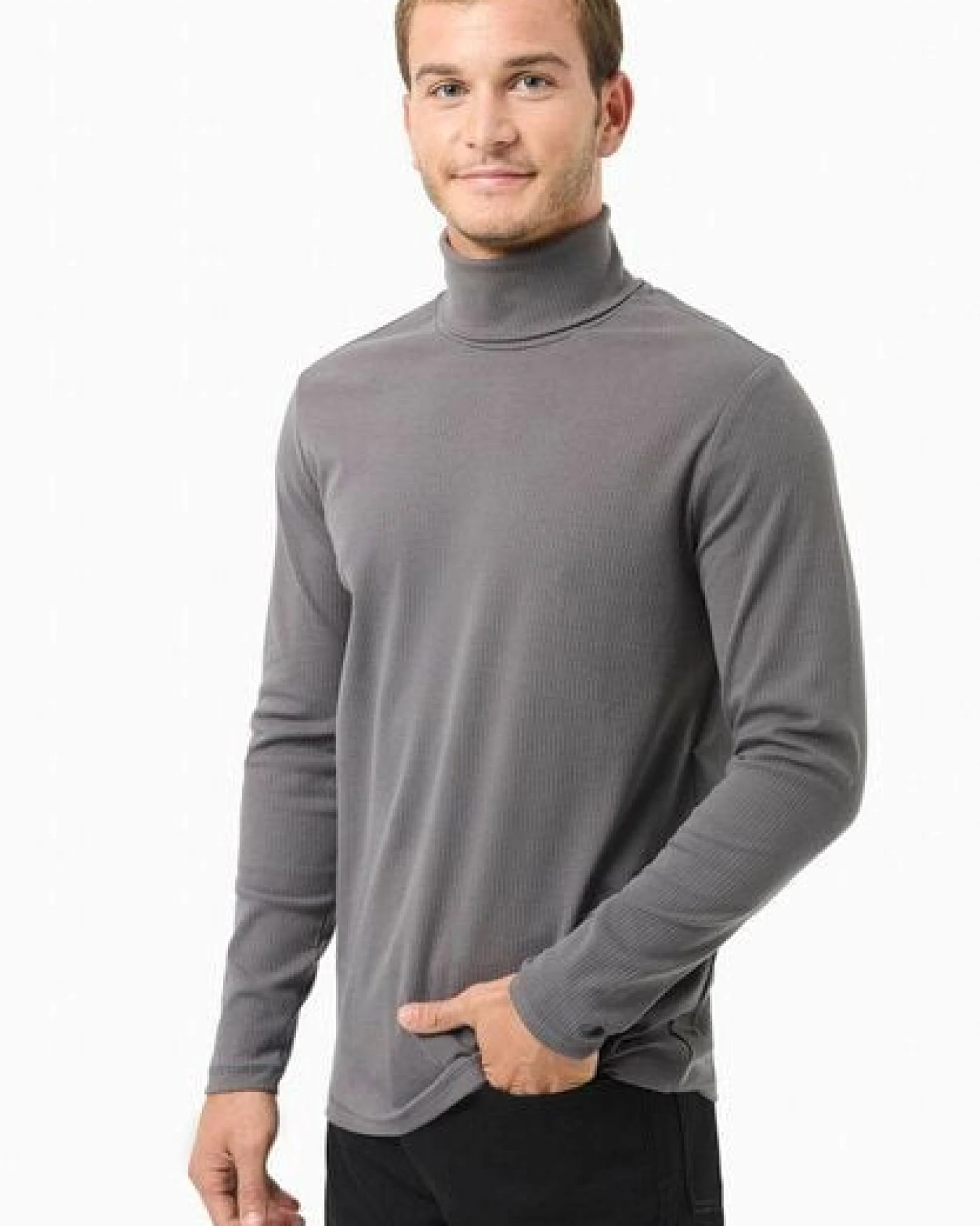 ORGANICATION Rollkragenpullover aus Bio-Baumwolle – Ansicht 3