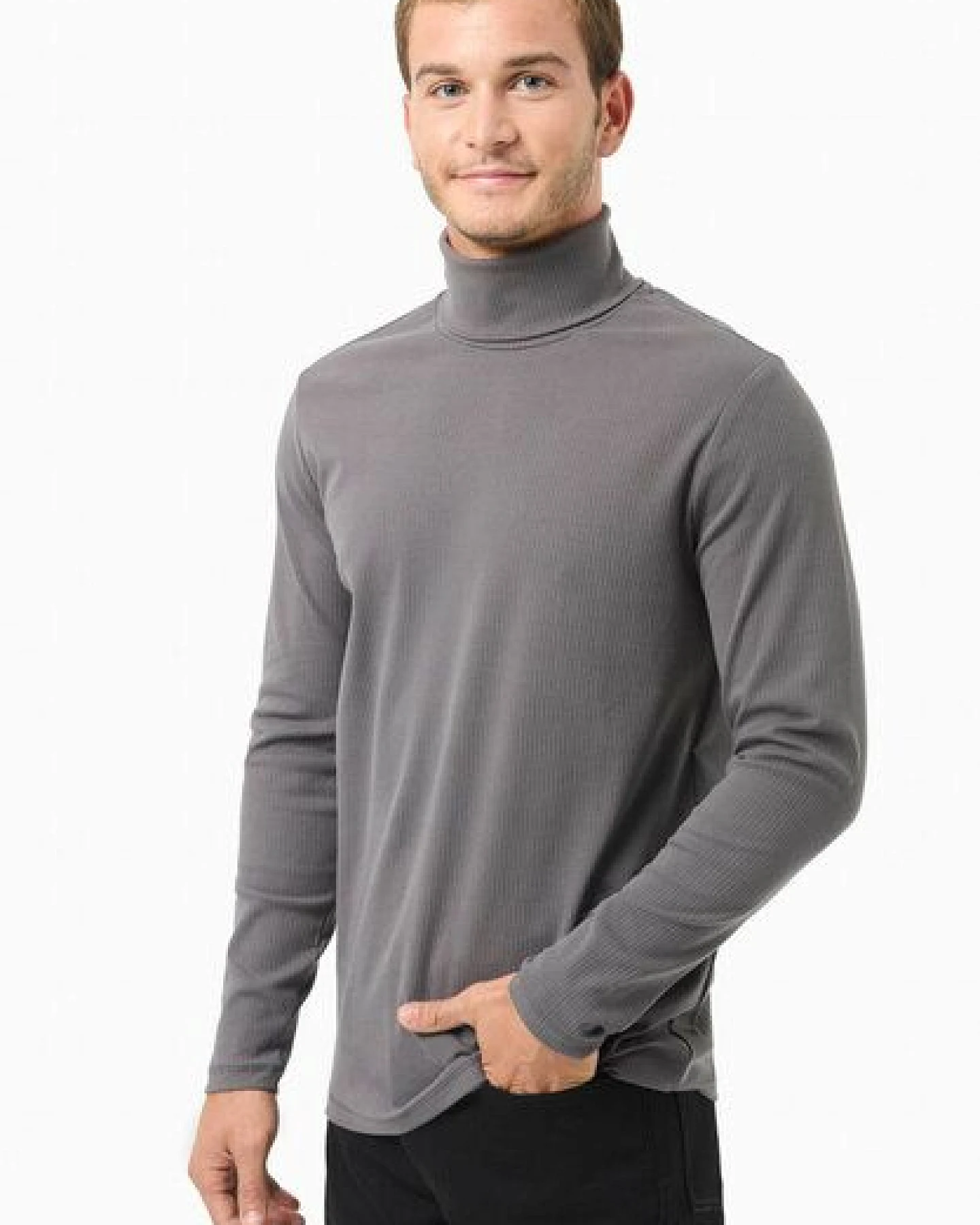 ORGANICATION Rollkragenpullover aus Bio-Baumwolle – Ansicht 3