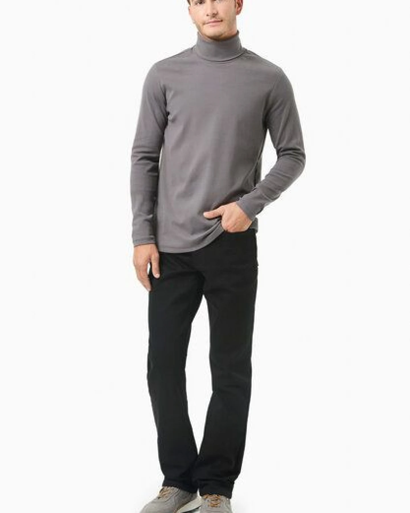 ORGANICATION Rollkragenpullover aus Bio-Baumwolle – Ansicht 2