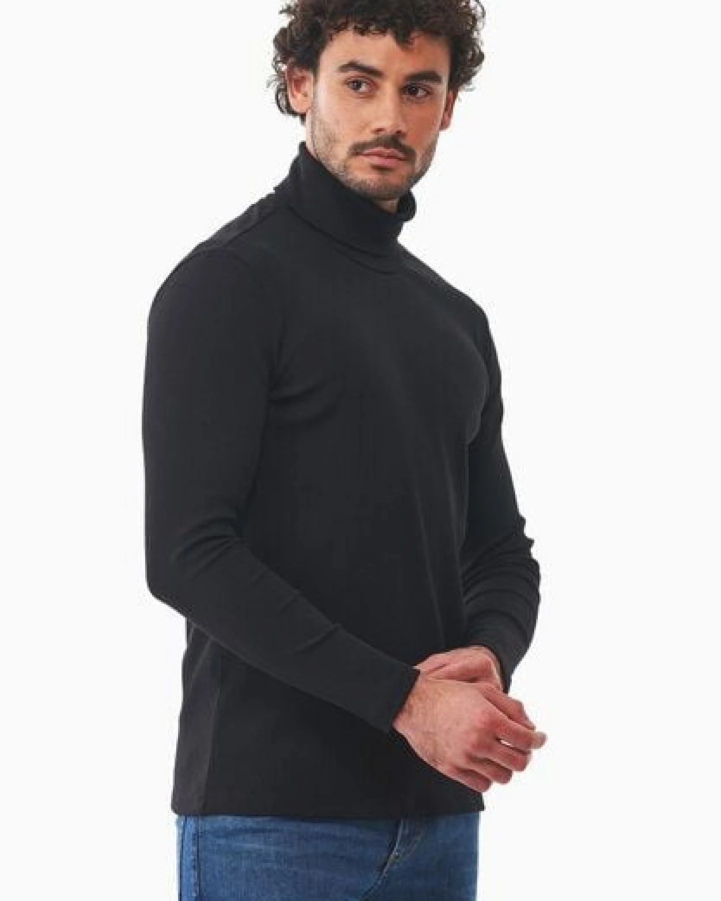 ORGANICATION Rollkragenpullover aus Bio-Baumwolle – Ansicht 3