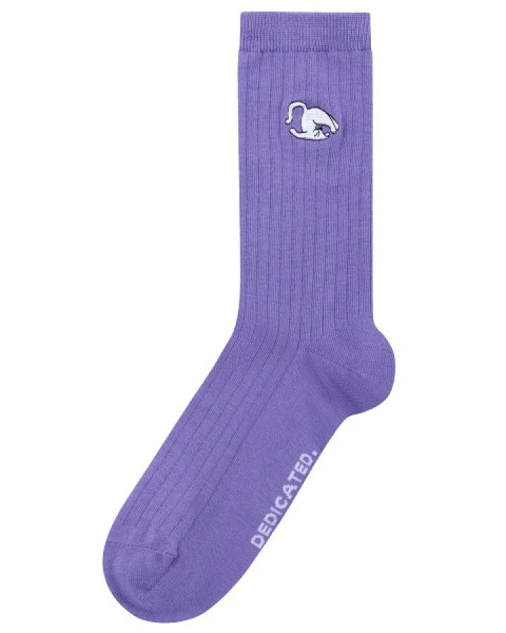 DEDICATED - Rib Socks Knivsta Plow Pose - Multifunktionssocken Gr 41-45 lila