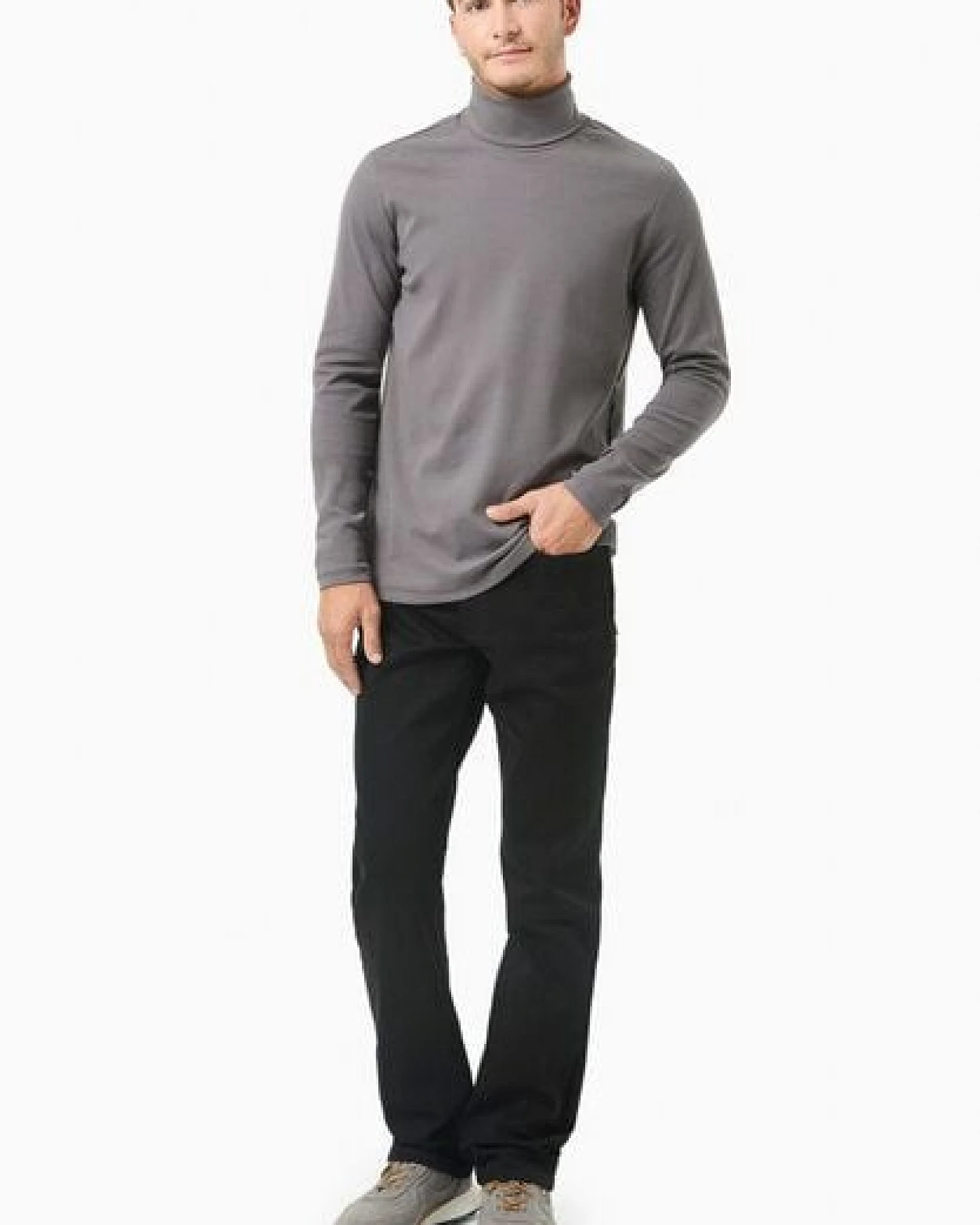ORGANICATION Rollkragenpullover aus Bio-Baumwolle – Ansicht 2