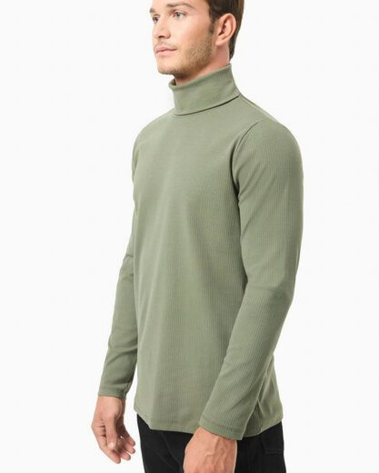 ORGANICATION Rollkragenpullover aus Bio-Baumwolle – Ansicht 3