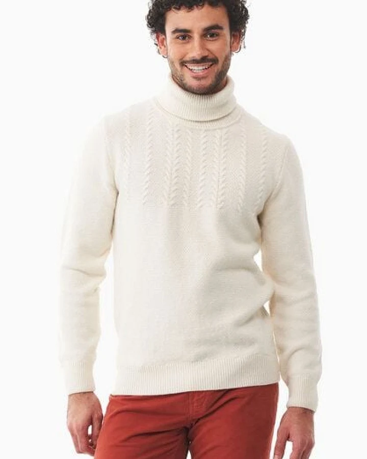 ORGANICATION Rollkragenpullover aus Bio-Baumwolle