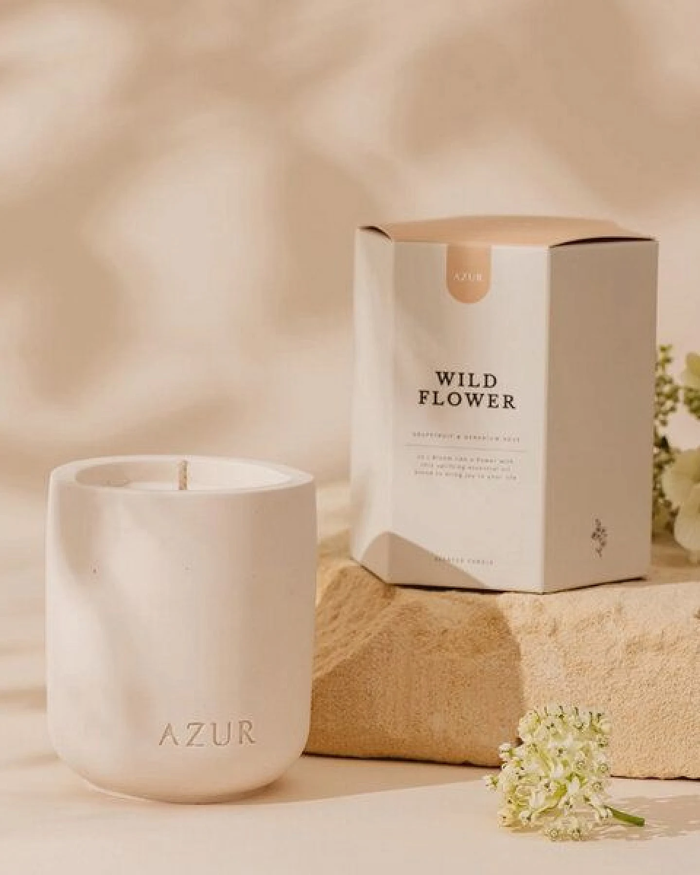 Azur Natural Bodycare Wild Flower Duftkerze – Ansicht 2