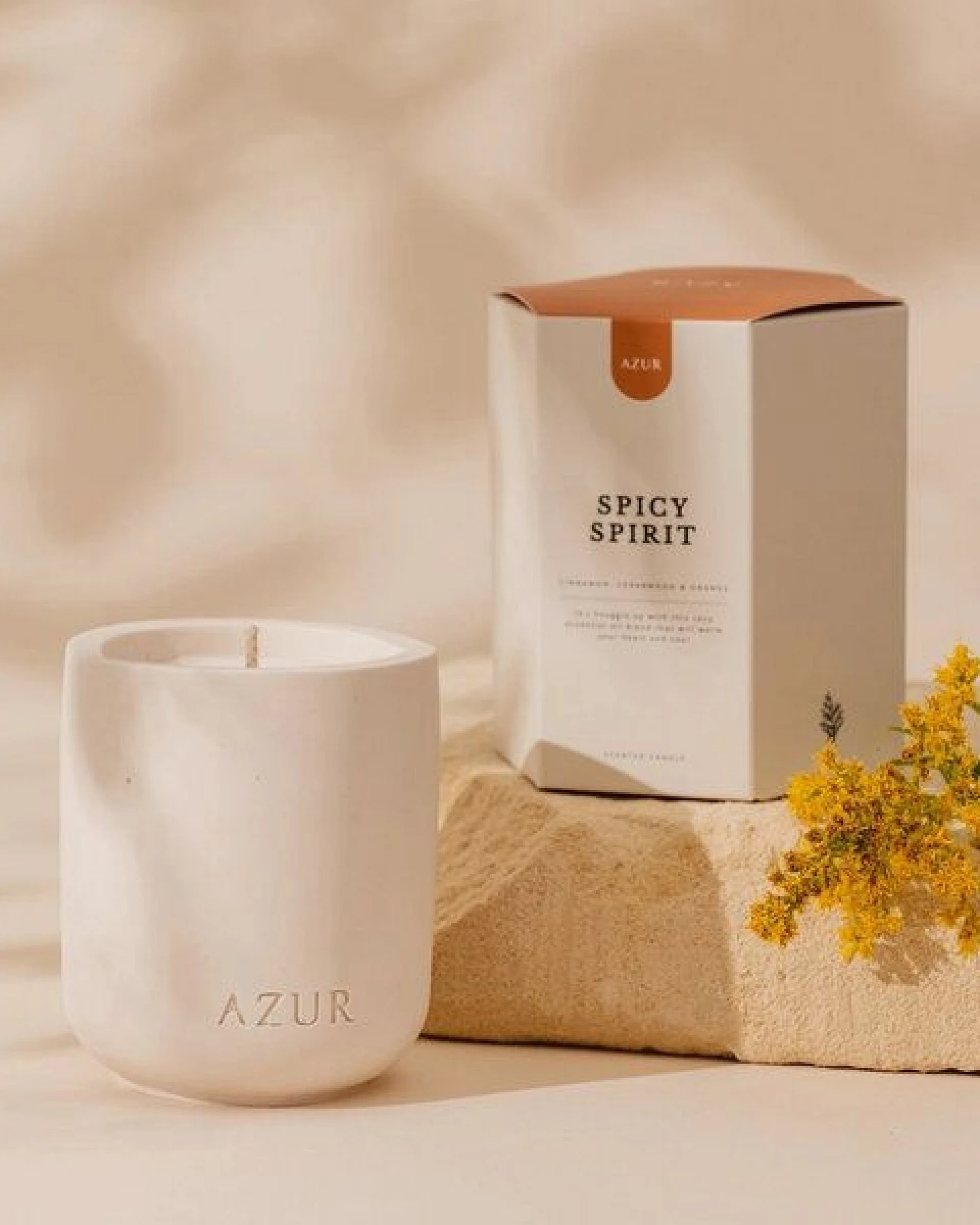 Azur Natural Bodycare Spicy Spirit Duftkerze – Ansicht 2
