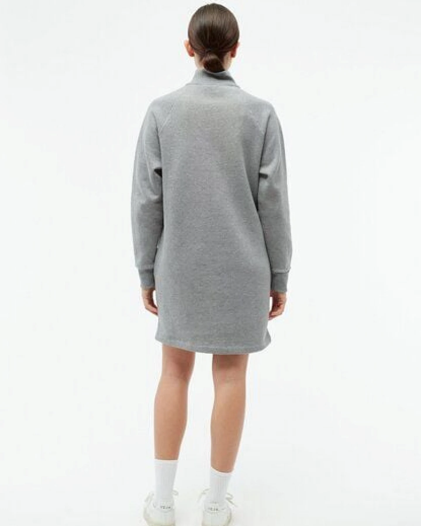 Givn Berlin Sweatdress GBMARNIE aus Bio-Baumwolle mit Seitentaschen - Grey Melange – Ansicht 3