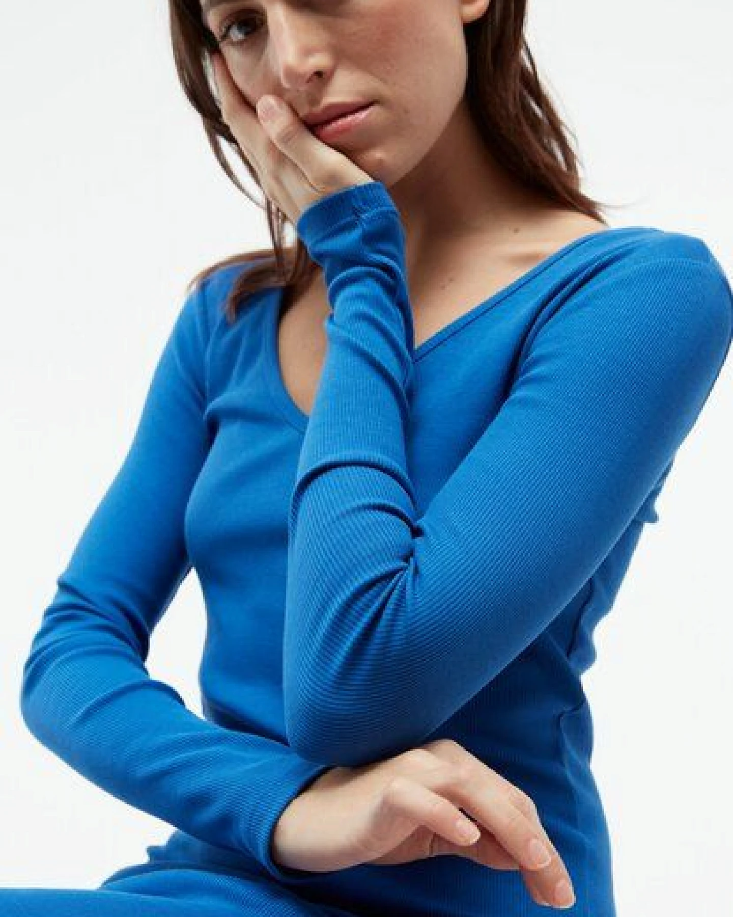 Givn Berlin Geripptes Kleid GBCORINNA slim Fit aus Bio-Baumwolle – Ansicht 2