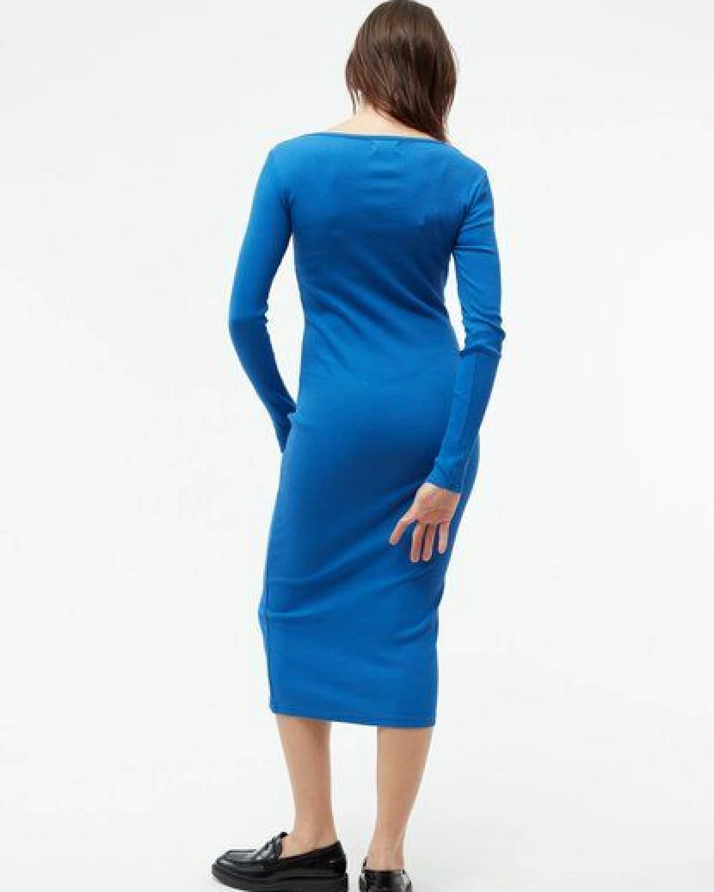 Givn Berlin Geripptes Kleid GBCORINNA slim Fit aus Bio-Baumwolle – Ansicht 3