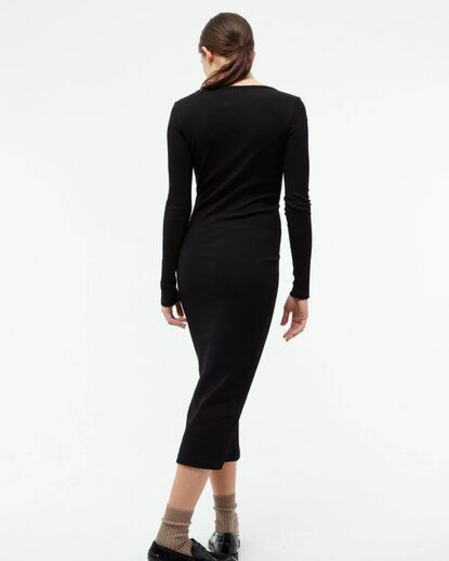 Givn Berlin Geripptes Kleid GBCORINNA slim Fit aus Bio-Baumwolle – Ansicht 3