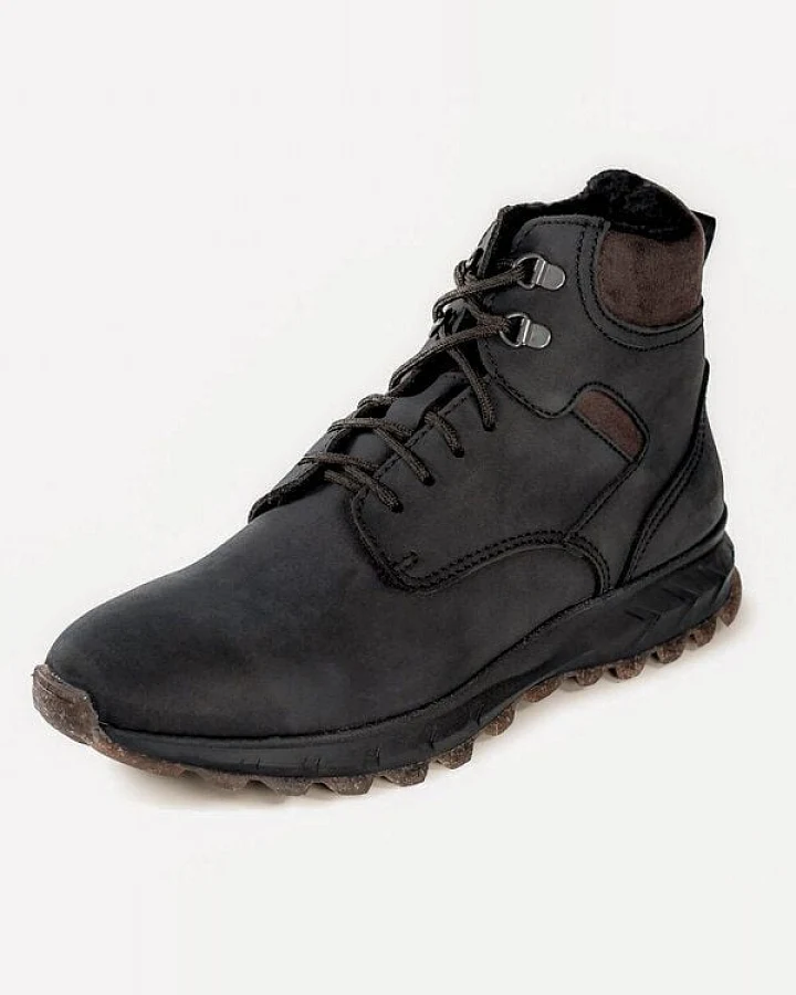 Fairticken Gefütterte vegane Winter Outdoor-Stiefel LOURO Men in Nubuk-Optik