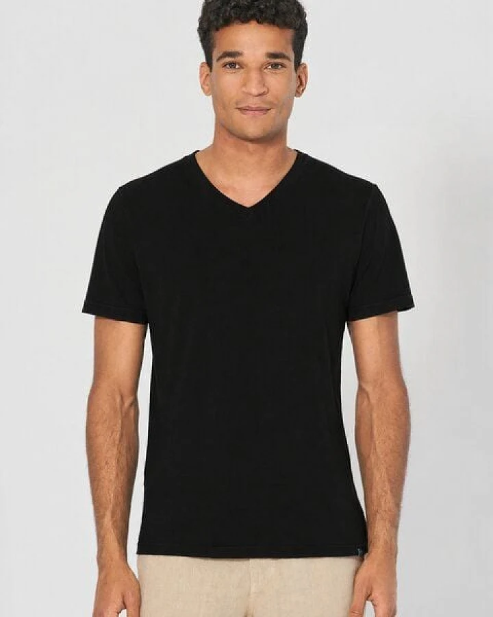 HempAge V-Kragen T-Shirt Hanf/Biobaumwolle