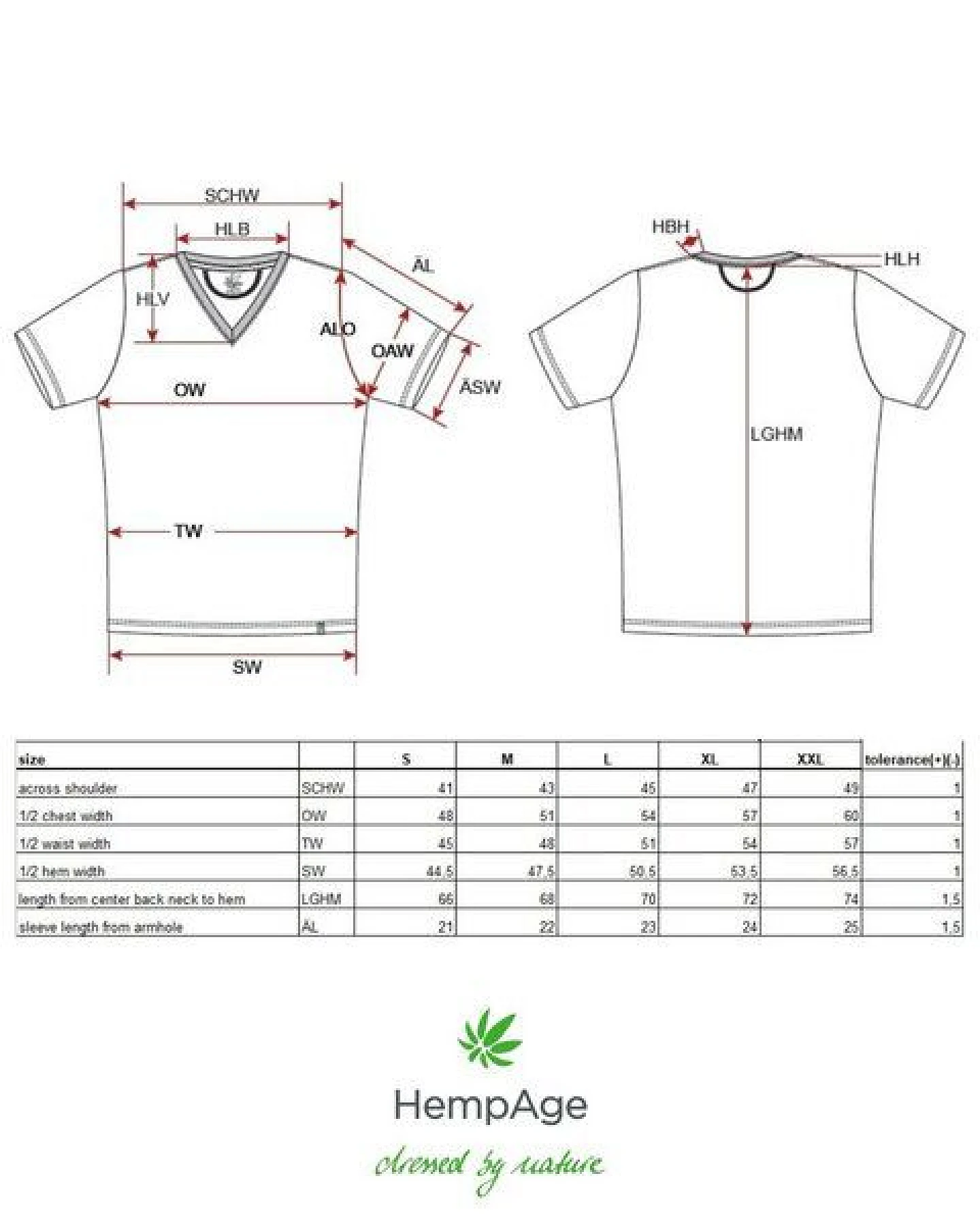 HempAge V-Kragen T-Shirt Hanf/Biobaumwolle – Ansicht 3