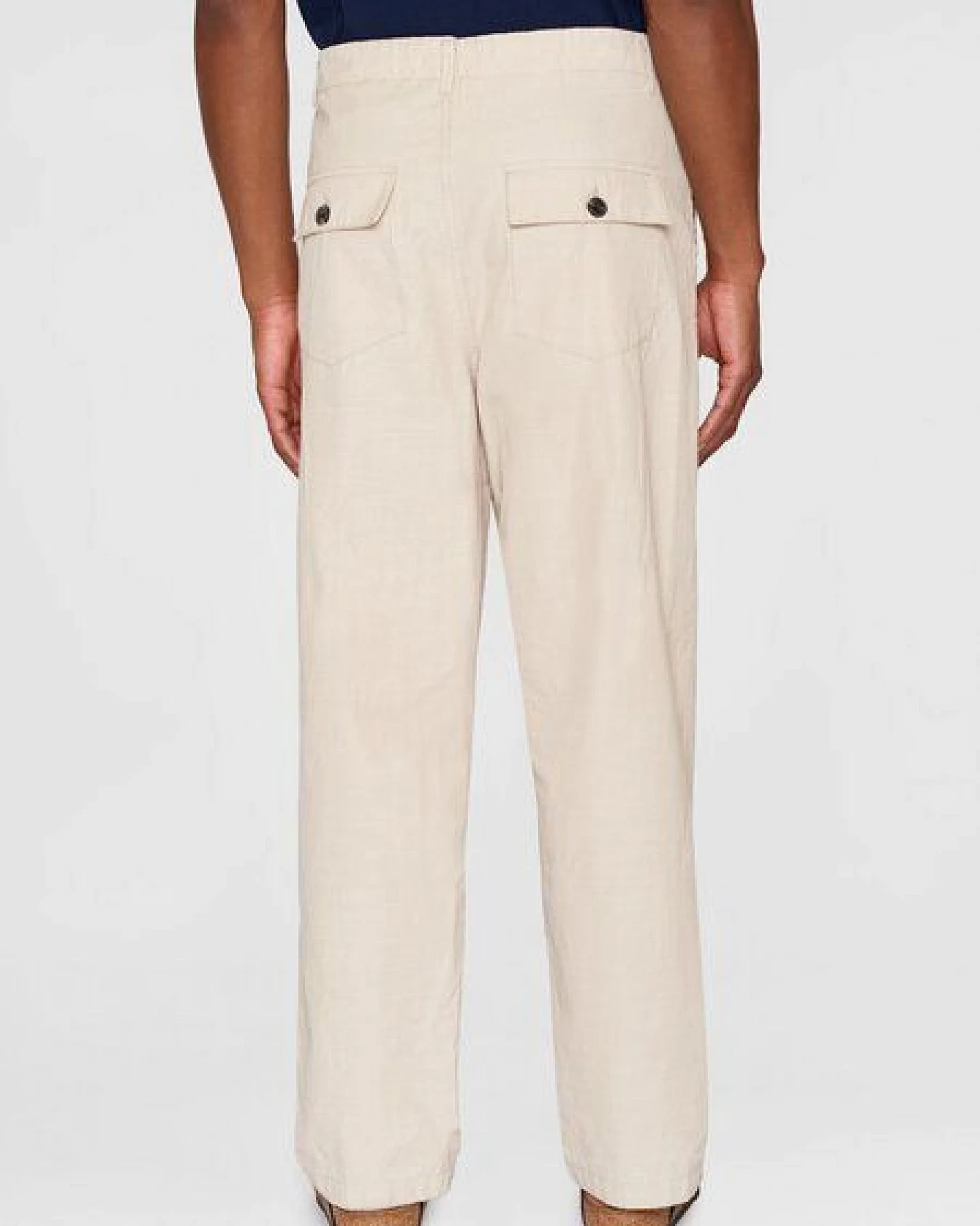 KnowledgeCotton Apparel Herren Hose "FLINT wide slub yarn pants" von Knowledge Cotton Apparel - VEGAN – Ansicht 2