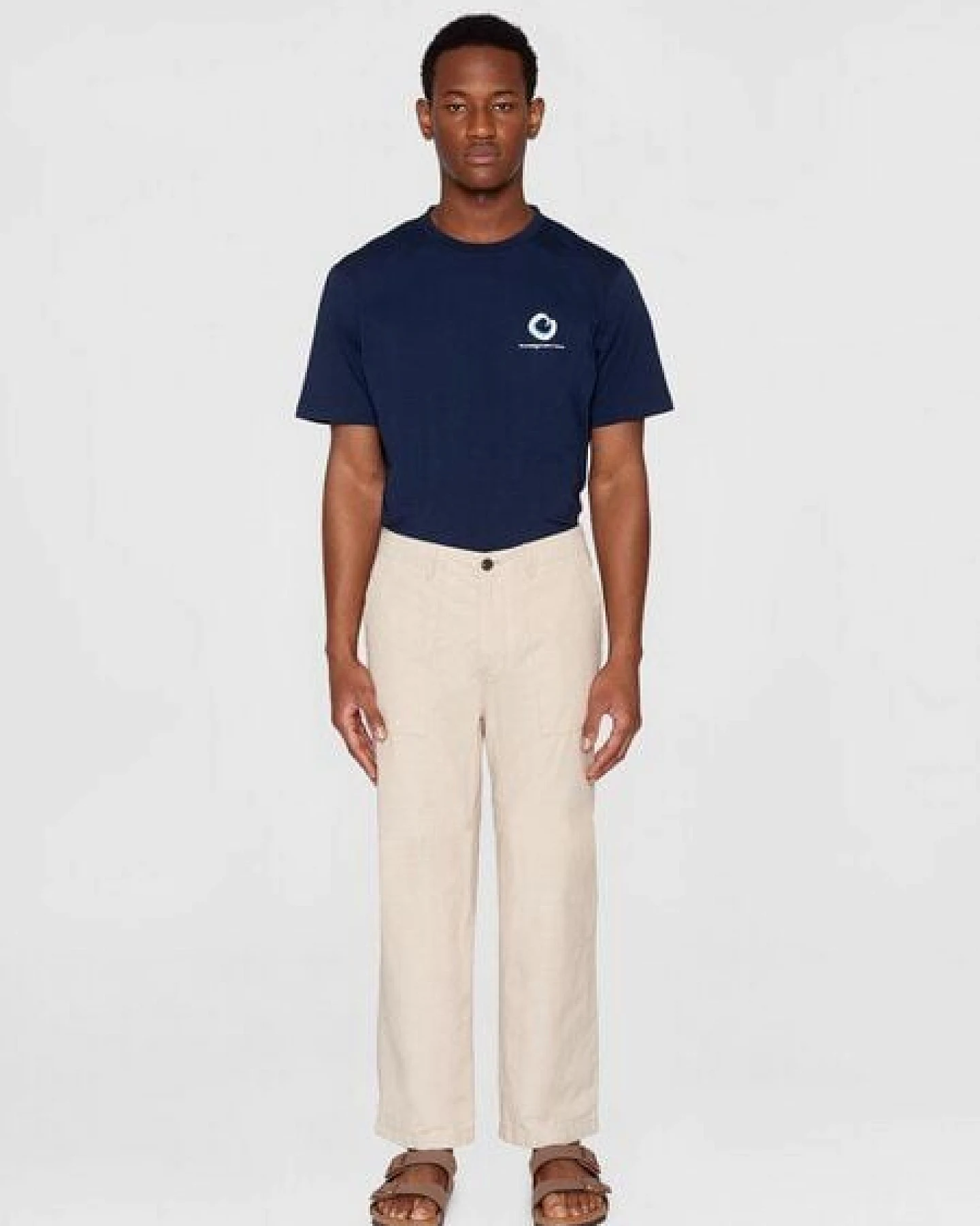 KnowledgeCotton Apparel Herren Hose "FLINT wide slub yarn pants" von Knowledge Cotton Apparel - VEGAN – Ansicht 4
