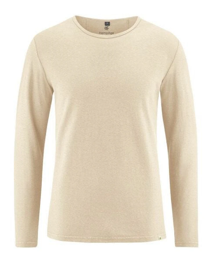 HempAge Klassisches Langarmshirt Hanf/Biobaumwolle