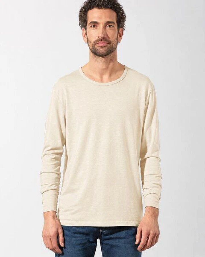 HempAge Klassisches Langarmshirt Hanf/Biobaumwolle