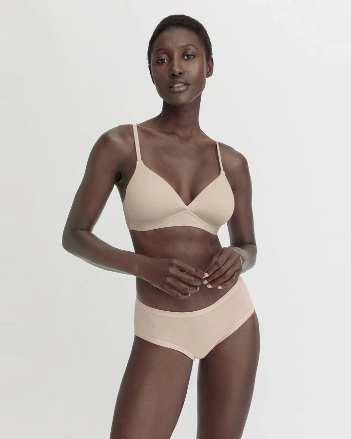 hessnatur Damen Spacer BH bügellos PURE SENSE aus TENCEL™ Modal - rosa - Größe 70A