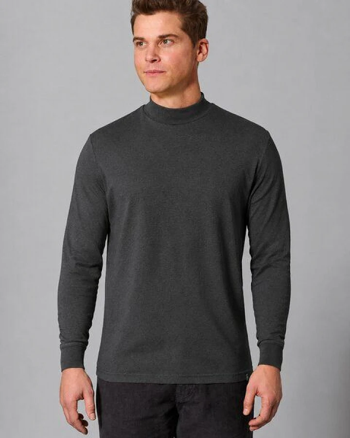 HempAge Rollkragen Langarmshirt Herren Hanf/Biobaumwolle