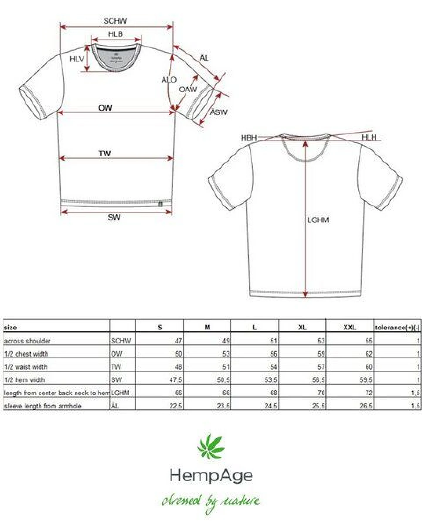HempAge Slub Jersey T-Shirt Herren Hanf/Biobaumwolle – Ansicht 3